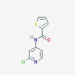 Structure of N-(2-chloropyridin-4-yl)thiophene-2-carboxamide