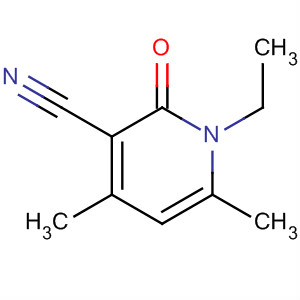 Structure of 3-Pyridinecarbonitrile, 1-ethyl-1,2-dihydro-4,6-dimethyl-2-oxo-