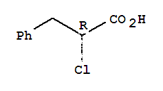 Structure of (R)-2-CHLORO-3-PHENYLPROPANOIC ACID