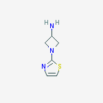 3-Azetidinamine,  1-(2-thiazolyl)-结构式