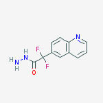 2,2-difluoro-2-(quinolin-6-yl)acetic acid hydrazide结构式
