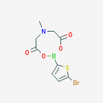 Structure of 5-Bromo-2-thiophenylboronic acid MIDA ester