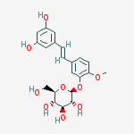 Structure of rhapontigenin 3'-O-β-D-glucopyranoside