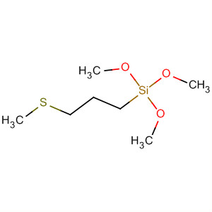 Structure of Silane, trimethoxy[3-(methylthio)propyl]-
