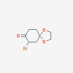Structure of 7-bromo-1,4-dioxaspiro[4.5]decan-8-one