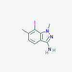 Structure of 7-iodo-1,6-dimethyl-1H-Indazol-3-amine
