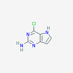 Structure of 2-AMINO-4-CHLORO-5H-PYRROLO[3,2-D]PYRIMIDINE