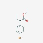 Structure of 4-BroMo-α-ethyl-benzeneacetic acid   ethyl ester