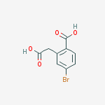 Structure of 4-BROMO-2-(CARBOXYMETHYL)BENZOIC ACID