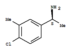 Structure of Benzenemethanamine, 4-chloro-α,3-dimethyl-, (αS)-