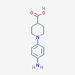 Structure of 4-Piperidinecarboxylic acid, 1-(4-aminophenyl)-