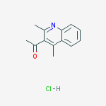 Structure of 1-(2,4-DIMETHYLQUINOLIN-3-YL)ETHANONE
