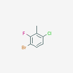 Structure of 1-Bromo-4-chloro-2-fluoro-3-methylbenzene