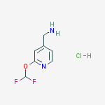 Structure of (2-(Difluoromethoxy)pyridin-4-yl)methanamine hydrochloride
