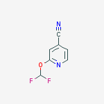 Structure of 2-(Difluoromethoxy)isonicotinonitrile