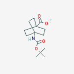 Structure of Methyl 4-((tert-butoxycarbonyl)amino)bicyclo[2.2.2]octane-1-carboxylate
