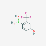 Structure of 4-HYDROXY-2-(TRIFLUOROMETHYL)PHENYLBORONIC ACID