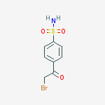 4-(2-bromoacetyl)benzenesulfonamide结构式