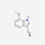 1H-INDOLE-3-CARBONITRILE,7-METHOXY-结构式