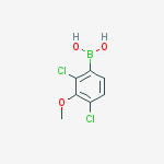 2,4-DICHLORO-3-METHOXYPHENYLBORONIC ACID结构式
