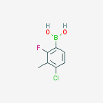 Structure of (4-Chloro-2-fluoro-3-methylphenyl)boronic acid