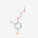 Structure of 4-Bromo-2-fluoro-1-(2-methoxyethoxy)benzene