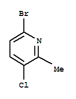 Structure of 6-Bromo-3-chloro-2-methyl-pyridine