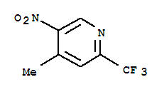 Pyridine,4-methyl-5-nitro-2-(trifluoromethyl)-结构式