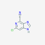 6-氯-1H-咪唑并[4,5-C]吡啶-4-甲腈结构式