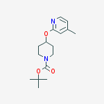 4-(4-METHYL-PYRIDIN-2-YLOXY)-PIPERIDINE-1-CARBOXYLIC ACID TERT-BUTYL ESTER结构式