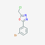 2-(3-BROMOPHENYL)-5-(CHLOROMETHYL)-1,3,4-OXADIAZOLE结构式