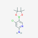 Structure of 4-Chloro-5-(4,4,5,5-tetramethyl-1,3,2-dioxaborolan-2-yl)pyridin-2-amine