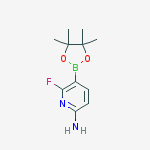 Structure of 6-fluoro-5-(4,4,5,5-tetraMethyl-1,3,2-dioxaborolan-2-yl)pyridin-2-aMine