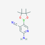 Structure of 2-aMino-5-(4,4,5,5-tetraMethyl-1,3,2-dioxaborolan-2-yl)isonicotinonitrile