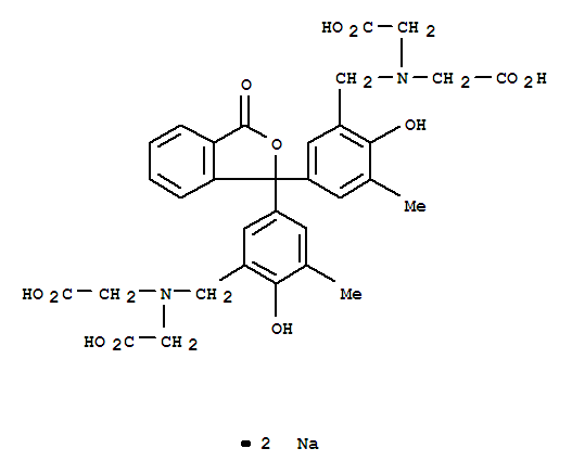 Structure of o-Cresolphthalein complexone disodium salt