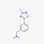 3-(3-Methyl-1,2,4-oxadiazol-5-yl)benzylamine 97%结构式