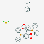 氯[(S)-(+)-5,5'-双(二苯基膦)-4,4'-双-1 ,3-基苯]钌(Ⅱ)的氯化物[(R)]氯结构式