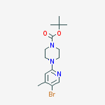 Structure of 5-Bromo-2-(4-Boc-piperazin-1-yl)-4-methylpyridine