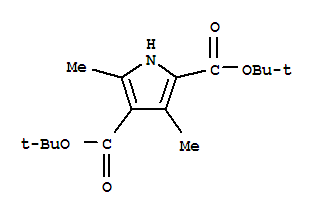 Structure of Di-(tert-butyl) 3,5-dimethyl-1H-pyrrole-2,4-dicarboxylate