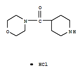Structure of Methanone,4-morpholinyl-4-piperidinyl-, hydrochloride (1:1)