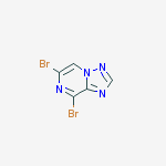 Structure of 6,8-dibromo-[1,2,4]triazolo[1,5-a]pyrazine