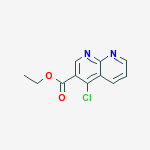 Structure of ethyl 4-chloro-1,8-naphthyridine-3-carboxylate