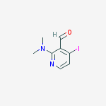 Structure of 2-(dimethylamino)-4-Iodo-3-Pyridinecarboxaldehyde