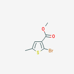 Structure of METHYL 5-BROMO-2-METHYLTHIOPHENE-4-CARBOXYLATE