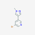 Structure of 3-bromo-5-(1-methyl-1H-pyrazol-4-yl)pyridine