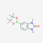 1-methyl-6-(4,4,5,5-tetramethyl-1,3,2-dioxaborolan-2-yl)-1H-benzo[d]imidazol-2(3H)-one结构式