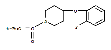 Structure of tert-Butyl-4-(2-fluorophenoxy)piperidine-1-carboxylate