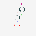 tert-butyl 4-(2-chloro-5-fluorophenoxy)piperidine-1-carboxylate结构式