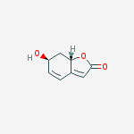 Structure of (6S,7aS)-6-hydroxy-7,7a-dihydro-1-benzofuran-2(6H)-one