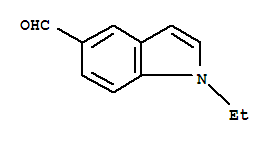 Structure of 1-ethyl-1H-indole-5-carbaldehyde